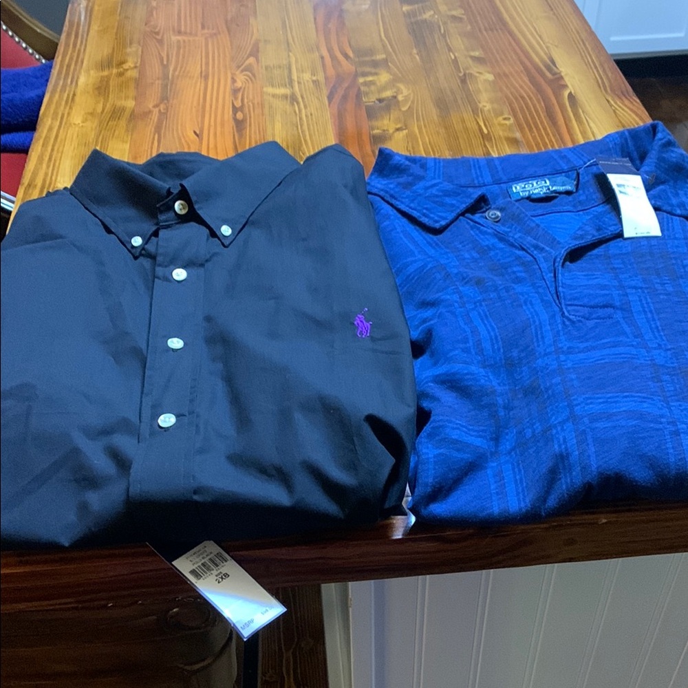 NWT men’s shirts X 2 by Polo Ralph Lauren